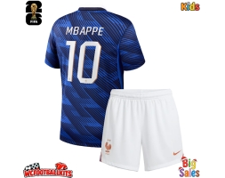 France Kylian Mbappe #10 Replica Home Stadium Kit for Kids World Cup 2026 Short Sleeve (+ pants)